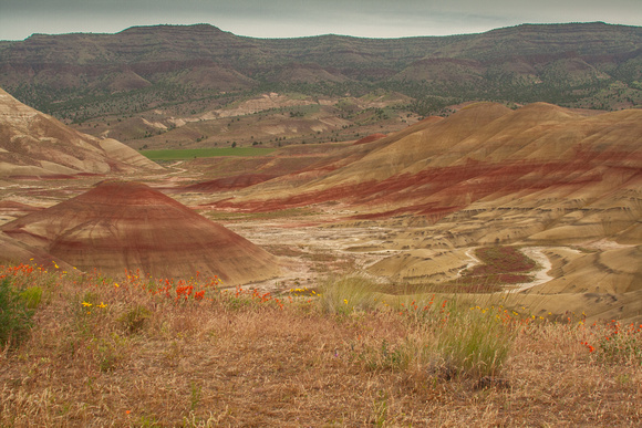 Painted Hills Overlook View from Parking area